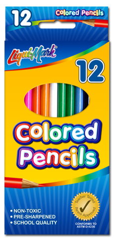 Set of 12 Colored Pencils