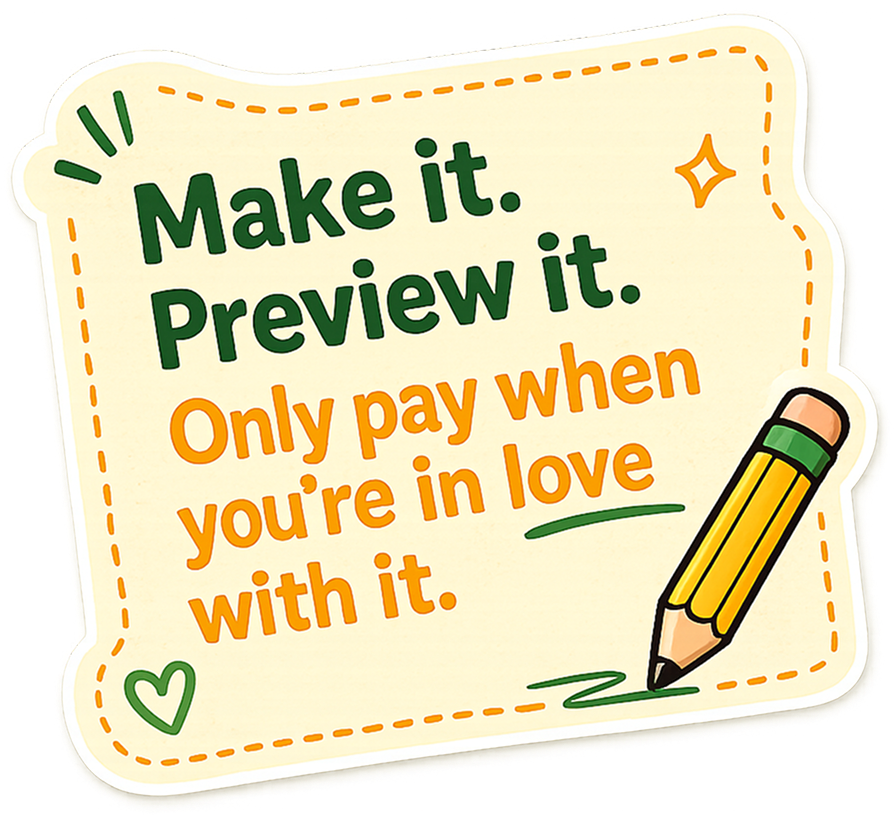 Signature sticker